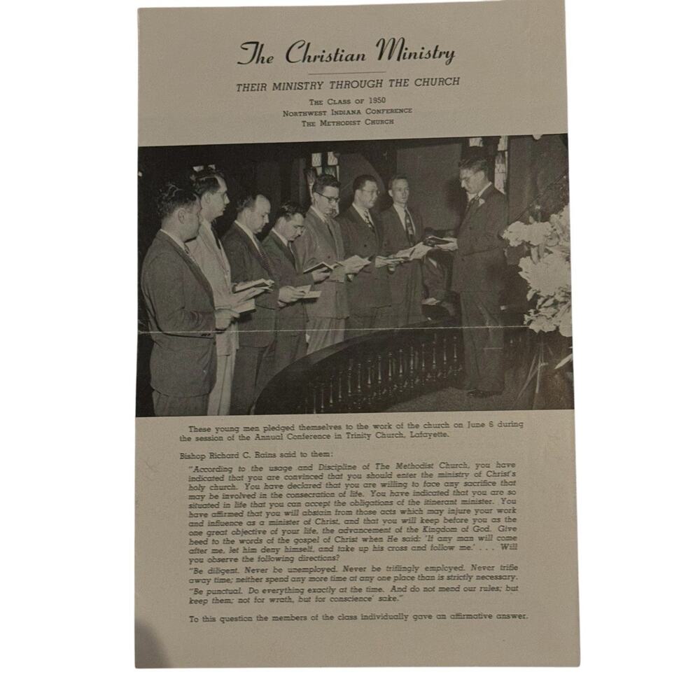 VTG 1950 The Christian Ministry Through‎ Methodist Church NW Indiana Conference